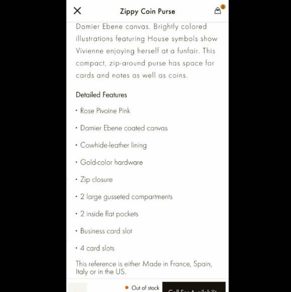 Louis Vuitton Damier Ebene Vivienne - Picture 10 of 10